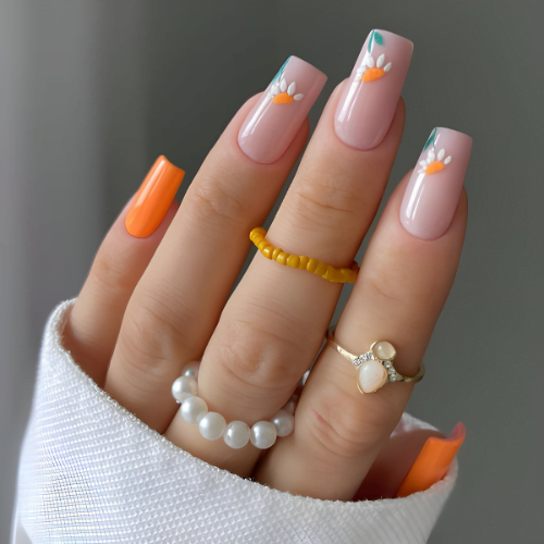 12 Summer Orange Nails Design For Your Next Mani
